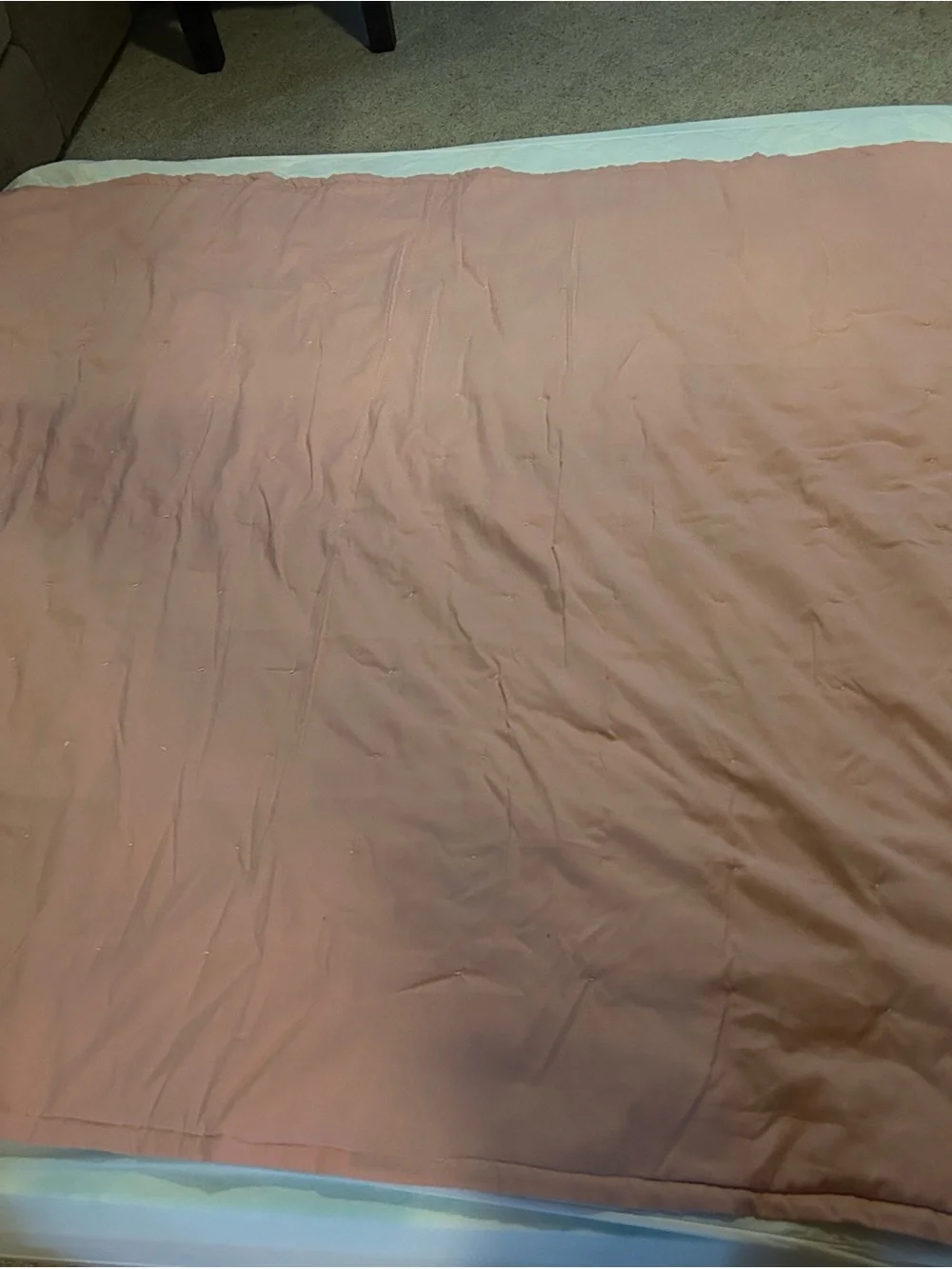 Soft Pink Reversible Patchwork Quilt - Home Bedding